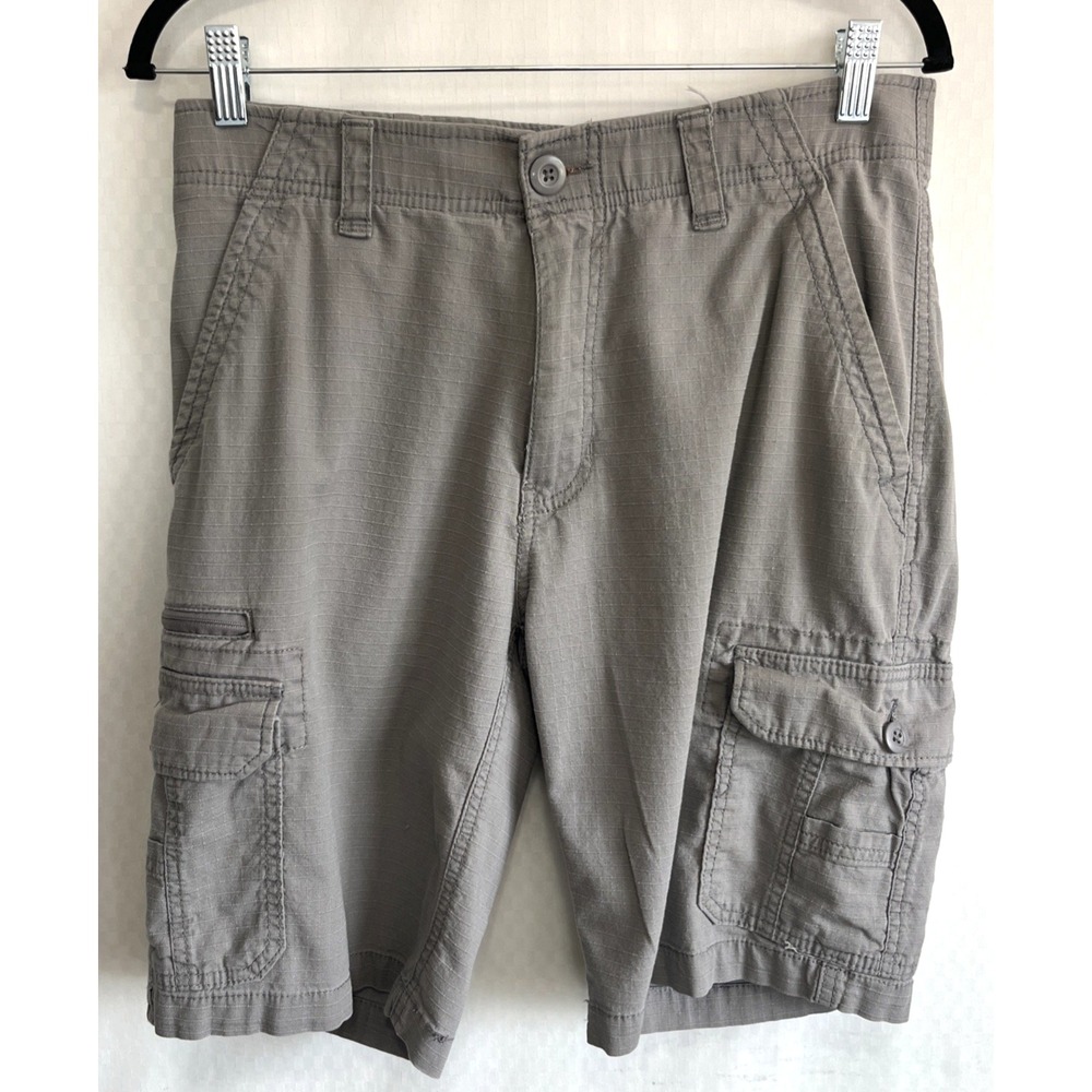 WearFirst Cargo Shorts Men's 32 Khaki Cotton Utility Casual